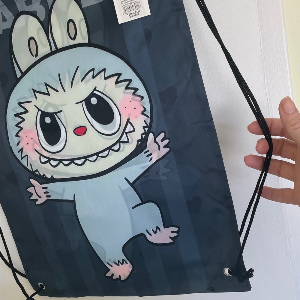 Labubu Drawstring Tote Bag NWT! - Picture 5 of 5